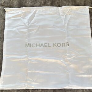 Michael Kors White Satin Bag